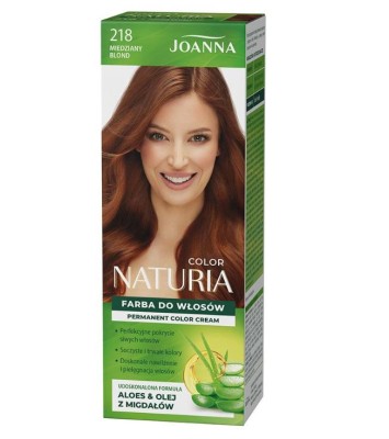 Joanna Naturia Color, farba do włosów, 218 miedziany blond