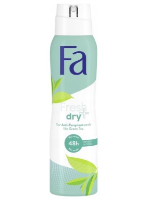 Fa Fresh & Dry Green Tea, dezodorant spray, 150ml
