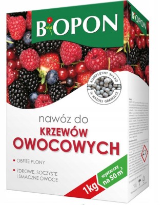 Biopon, nawóz granulowany do krzewów owocowych, 1kg