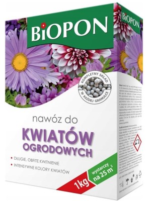 Biopon, nawóz granulowany do kwiatów ogrodowych, 1kg