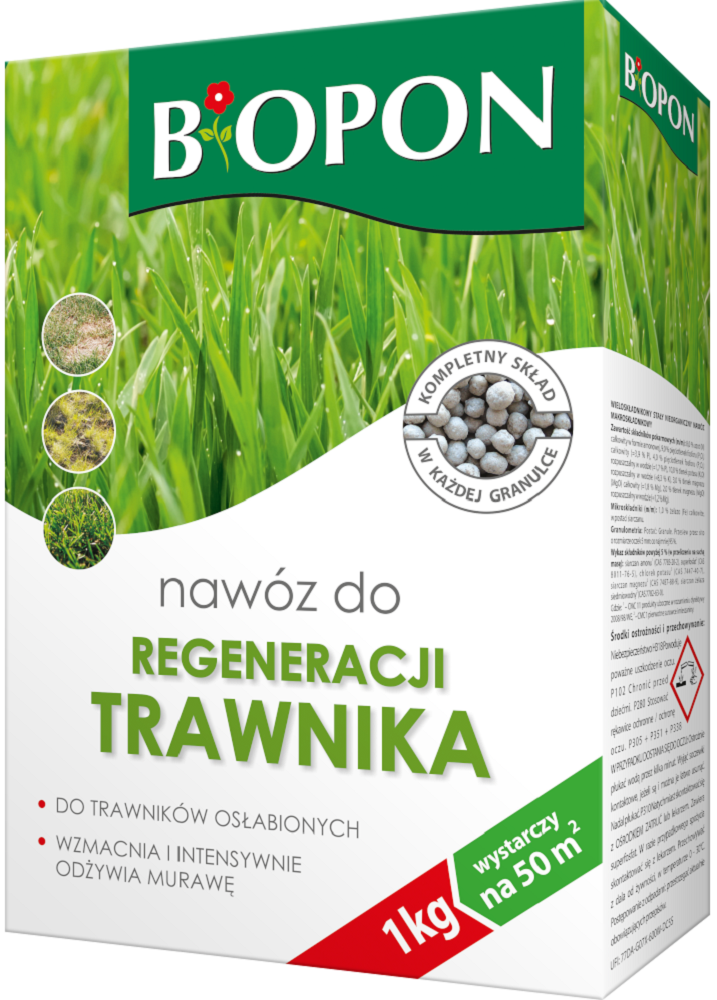 Bopon nawóz granulowany do regeneracji trawnika BiOPON 1kg