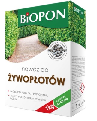 Biopon, nawóz granulowany do żywopłotów, 1kg
