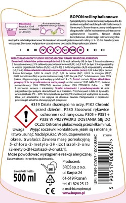 Bopon nawóz w płynie do roślin balkonowych BiOPON 500ml