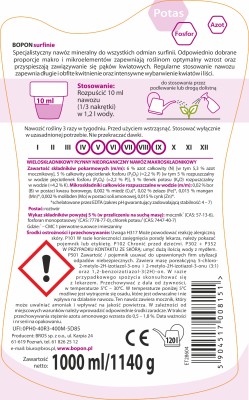 Biopon, nawóz w płynie do surfinii, 1l