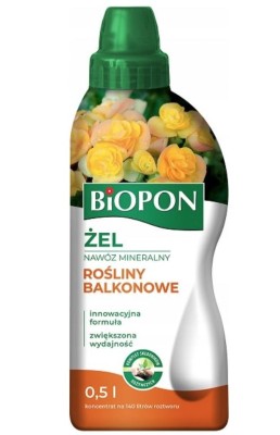 Biopon, żelowy nawóz mineralny do roślin balkonowych, 500ml