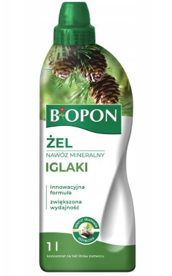 Biopon, żelowy nawóz mineralny do iglaków, 1l