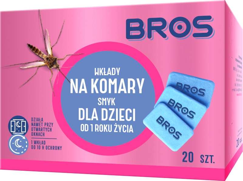 Bros Elektro Dla Dzieci wkładki zapasowe do urządzenia elektrycznego przeciw komarom 20 sztuk