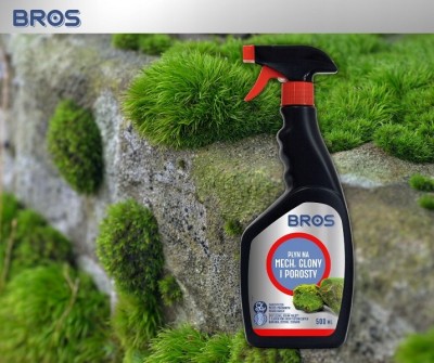 Bros płyn na mech glony i porosty spray 500ml