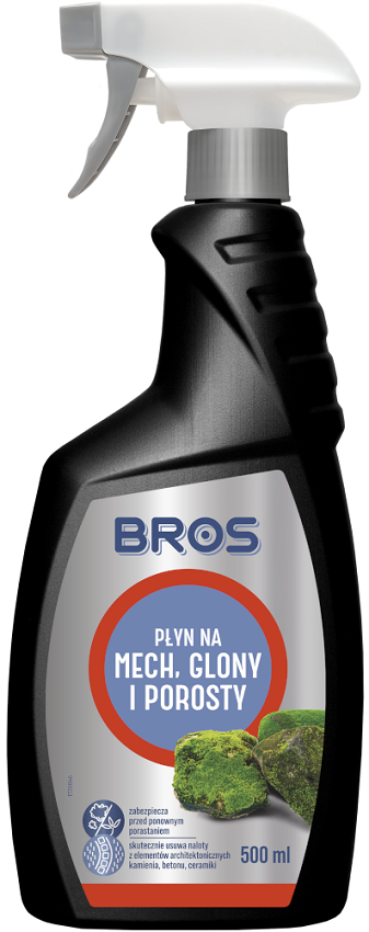 Bros płyn na mech glony i porosty spray 500ml