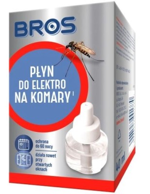 Bros Elektro płyn zapasowy do urządzenia elektrycznego przeciw komarom 60 nocy