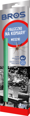 Bros pałeczki przeciw komarom i meszkom 4 sztuki