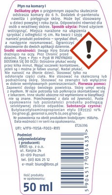 Bros Dla Dzieci płyn odstraszający komary od pierwszego roku życia 50ml