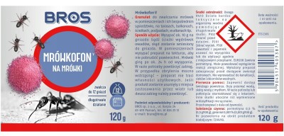 Bros Mrówkofon preparat do zwalczania mrówek granulat 120g