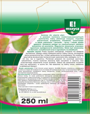Bros E! Mszyca preparat na mszyce atomizer 250ml