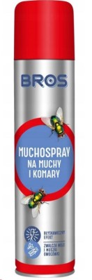 Bros Muchospray środek zwalczający muchy i komary spray 750ml