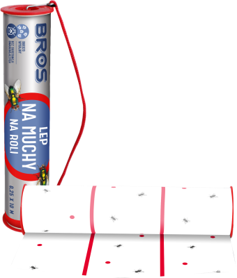 Bros lep na muchy w rolce  0,25 x 10 m 1 sztuka