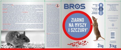 Bros trutka w formie ziarna na myszy i szczury 3kg