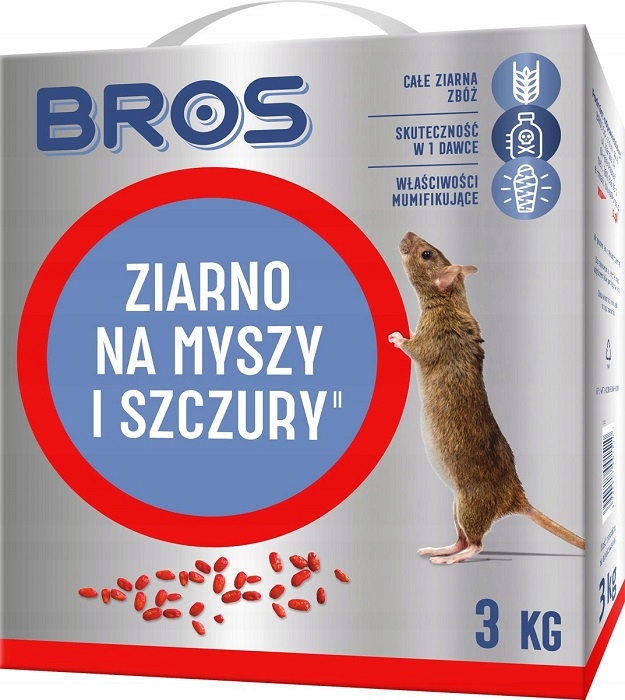 Bros trutka w formie ziarna na myszy i szczury 3kg