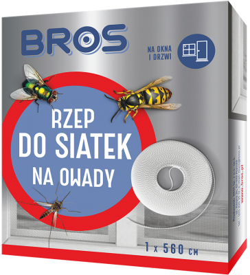 Bros rzep do siatek na okno 5,6m