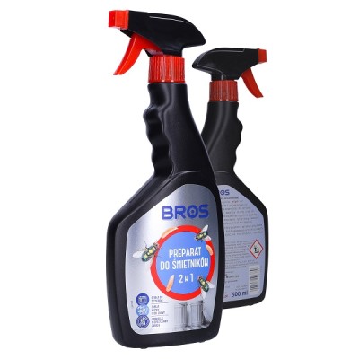 Bros 2w1 preparat na owady do śmietników spray 500ml