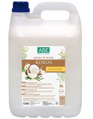 Abe, Kokos z wyciągiem z migdałów, mydło w płynie, 5l