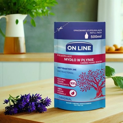 On Line pielęgnujące mydło w płynie zapas 500ml