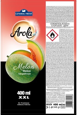 Arola, General Fresh, Melon, odświeżacz powietrza, aerozol, 400ml