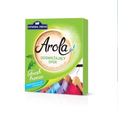 Arola, General Fresh, Fresh Breeze, Odświeżający dysk do szaf i szafek, 1 sztuka