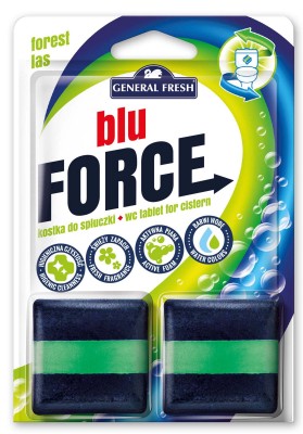 General Fresh, Blue Force, Leśna, kostka do spłuczki,  2 sztuki