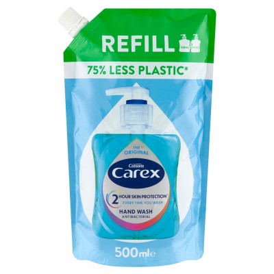 Carex Pure Blue, antybakteryjne mydło w płynie, zapas  500ml