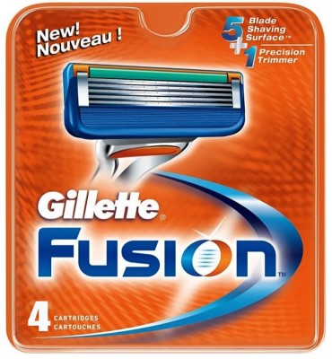 Gillette Fusion Manual, wkłady do maszynki do golenia, 5 ostrzy, 4 sztuki