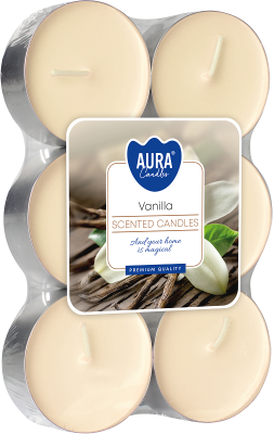 Podgrzewacze świeczki zapachowe MAXI p35-6-67 Aura - WANILIA - 6 sztuk