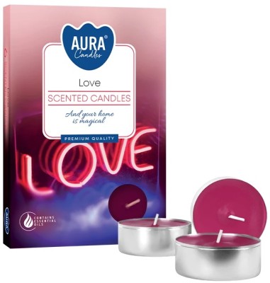 PODGRZEWACZE świeczki zapachowe Bispol p15-105 Aura - LOVE - 6 sztuk