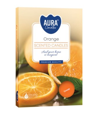 Bispol, Pomarańcza, podgrzewacze zapachowe, 6 sztuk