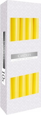 Bispol Aura s30-010 ŻÓŁTA świeca stołowa stożek - 10 sztuk
