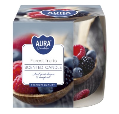 Bispol, świeca zapachowa w szkle, owoce leśne, 1 sztuka