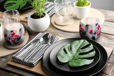 Bispol Aura sn71s-08 OWOCE LEŚNE świeca zapachowa w szkle z wzorem - 20h