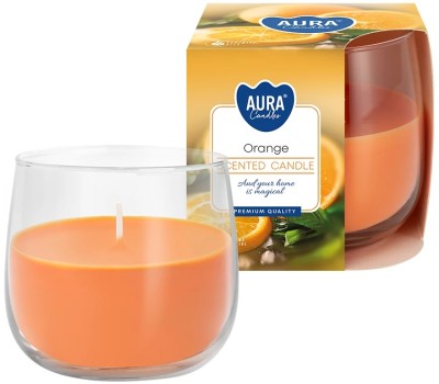 Bispol Aura sn71-63 POMARAŃCZA świeca zapachowa w szkle - 24h