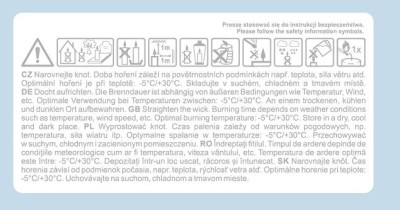 Bispol, wkład olejowy do znicza, biały, 48 godzin palenia, 30 sztuk