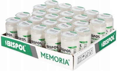Bispol Memoria w03 wkłady olejowe do zniczy 2,5 dnia palenia 24 sztuki