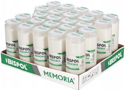 Bispol Memoria w04 wkłady olejowe do zniczy 3,5 dnia palenia 24 sztuki