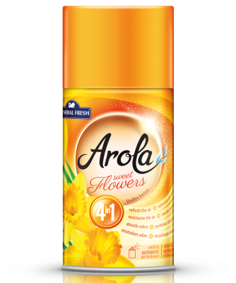 Arola, General Fresh, Freshmatic, Słodkie Kwiaty, samouwalniający odświeżacz powietrza, zapas, 250ml