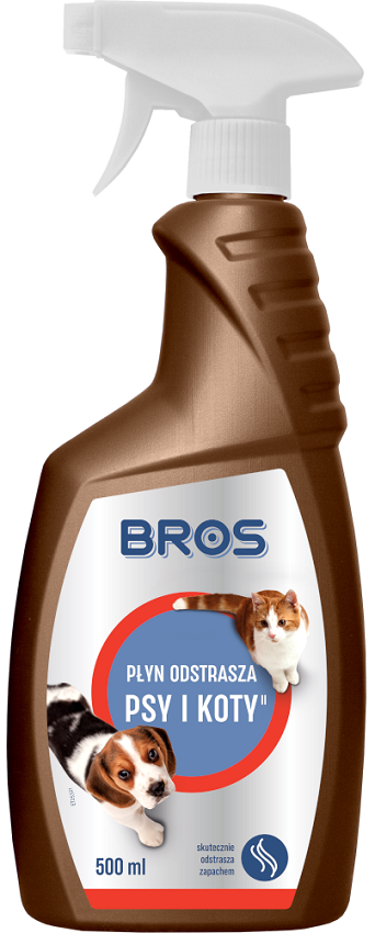 Bros płynny odstraszacz psów i kotów w sprayu 500ml