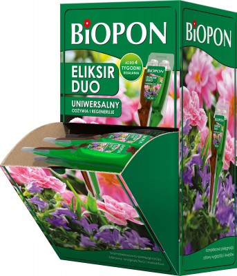 Biopon, Eliksir Duo, odżywka uniwersalna do kwiatów, 35ml, 36 sztuk