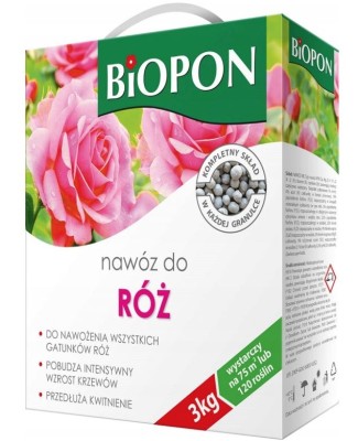 Biopon, nawóz granulowany do róż, 3kg