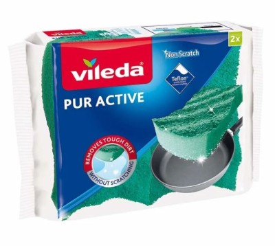 Vileda, Pur Active, zmywak  do naczyń, 2 sztuki