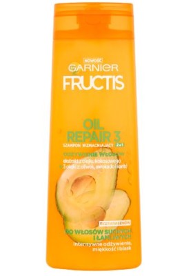 Garnier Fructis, Oleo Repair 2w1, szampon do włosów odżywczy, 400ml