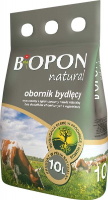 Biopon Natural, Bydlęcy obornik granulowany,  10l