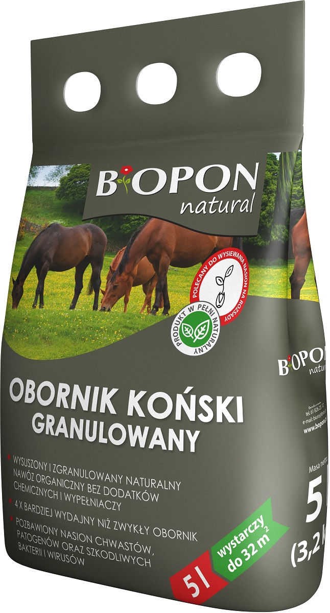 Bopon Natural Koński obornik granulowany BiOPON 5L