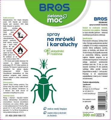 Bros Zielona Moc spray na mrówki i karaluchy 300ml
